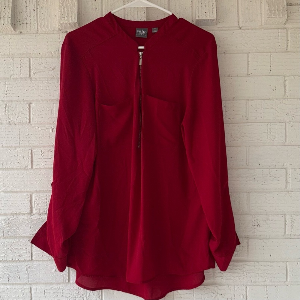 Soho Red Blouse for Women